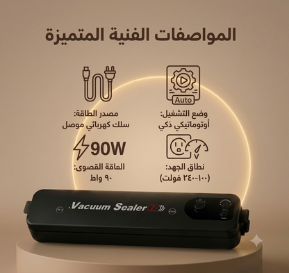 جهاز تفريغ الهواء المحمول لحفظ الطعام وإطالة مدة طزاجته