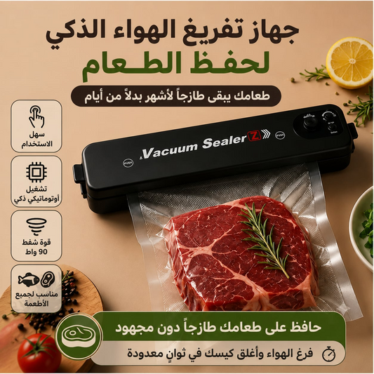 جهاز تفريغ الهواء المحمول لحفظ الطعام وإطالة مدة طزاجته